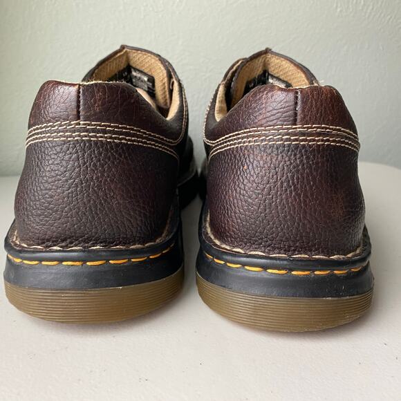 Vintage Dr. Martens Brown Pebbled Leather Split Toe Lace Up Oxfords Round Toe 13 main image 12